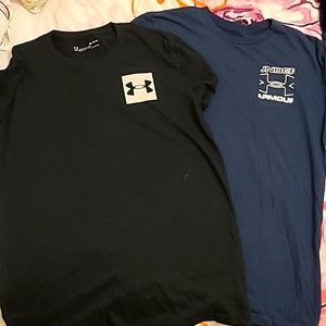 Men's Small Under Armour Short Sleeve T Shirts Blue and Black